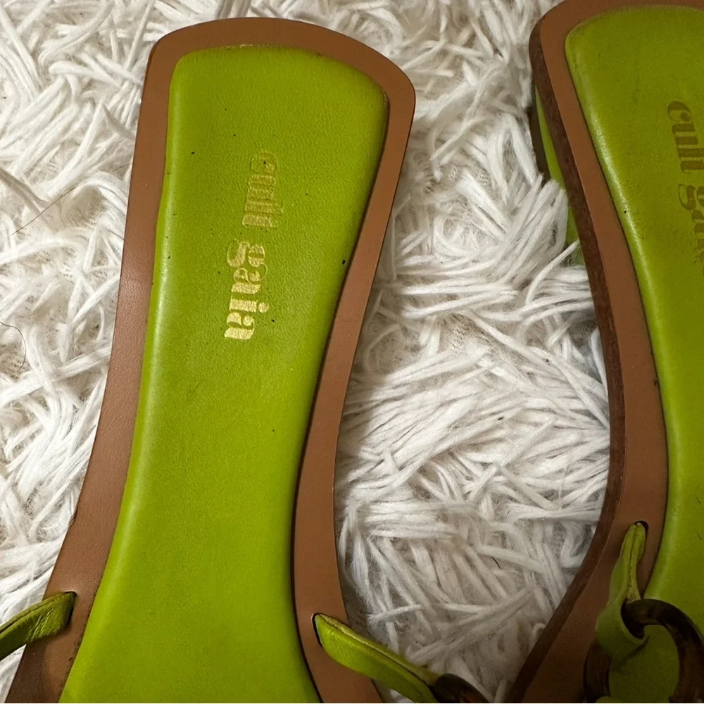 Cult Gaia Bea Sandals in Zest Neon Green size 7.5 - Picture 4 of 6